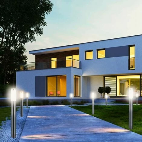 Grafner® 110cm Edelstahl Wegleuchte WL10190 Gartenlampe 4er Set 4 Grafner® 110cm Edelstahl Wegleuchte WL10190 Gartenlampe 4er Set – Bild 2