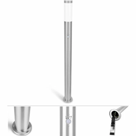 Grafner® 110cm Edelstahl Wegleuchte Mit Bewegungsmelder WL10191 Gartenlampe 4er Set 3 Grafner® 110cm Edelstahl Wegleuchte Mit Bewegungsmelder WL10191 Gartenlampe 4er Set