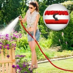 Grafner® 1/2" Flexibler Gartenschlauch 30 Meter Rot Inkl. 10 Funktionen Brause 11 Grafner® 1/2" Flexibler Gartenschlauch 30 Meter Rot Inkl. 10 Funktionen Brause -GRAFNER-shop 10508001 5