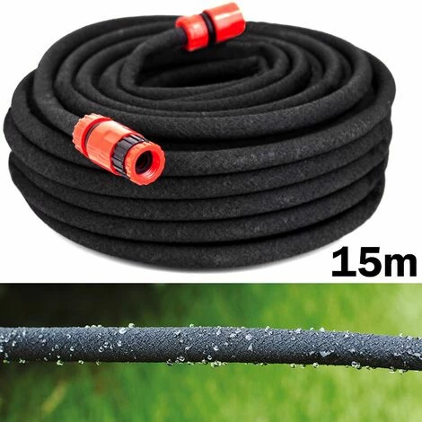 Grafner® 15m Bewässerungsschlauch Mit Perlfunktion Schwarz Perlregner Perlschlauch Tropfschlauch 3 Grafner® 15m Bewässerungsschlauch Mit Perlfunktion Schwarz Perlregner Perlschlauch Tropfschlauch