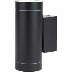 Grafner® Aluminium-Wandlampe Up & Down Außenlampe Schwarz WL10747