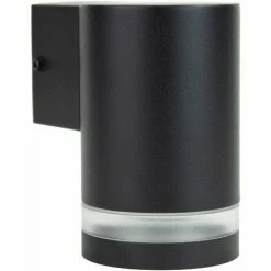 Grafner® Aluminium-Wandlampe Down Außenlampe Schwarz WL10748
