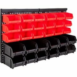 Grafner® 32tlg. Wandregal Mit Stapelboxen Sortimentskasten Schraubenregal Stapelboxen Lochwand