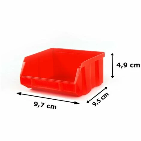 Grafner® 32tlg. Wandregal Mit Stapelboxen Sortimentskasten Schraubenregal Stapelboxen Lochwand 5 Grafner® 32tlg. Wandregal Mit Stapelboxen Sortimentskasten Schraubenregal Stapelboxen Lochwand – Bild 3