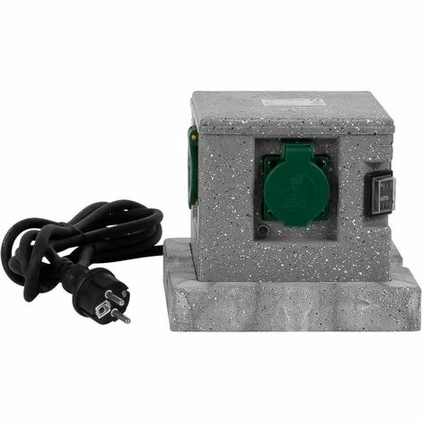 Grafner® Gartensteckdose Außensteckdose Steinoptik Quadratisch AS10785 7 Grafner® Gartensteckdose Außensteckdose Steinoptik Quadratisch AS10785 – Bild 5