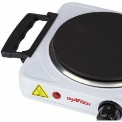 Grafner® Kochplatte Einzel 1000 Watt Mit Klappbaren Griffen Weiß KP10877 -GRAFNER-shop 30048363 4
