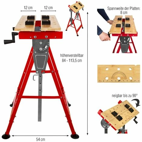 Grafner® Werkbank Spanntisch WB10884 4 Grafner® Werkbank Spanntisch WB10884 – Bild 2
