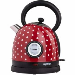 Grafner® Retro Wasserkocher Mit Temperaturanzeige Verschiedene Farben Rot /Pünktchen 8 Grafner® Retro Wasserkocher Mit Temperaturanzeige Verschiedene Farben Rot /Pünktchen -GRAFNER-shop 32602129 2