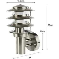 Grafner® Edelstahl-Wandlampe WL10925 10 Grafner® Edelstahl-Wandlampe WL10925 -GRAFNER-shop 36204983 4