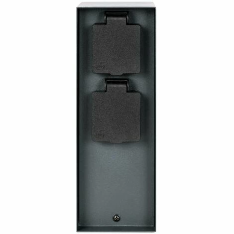 Grafner® Steckdosensäule Anthrazit Mit 4 Außensteckdosen Edelstahl Gartensteckdose Energiesäule 6 Grafner® Steckdosensäule Anthrazit Mit 4 Außensteckdosen Edelstahl Gartensteckdose Energiesäule – Bild 4