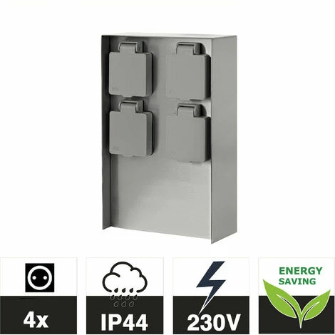 Grafner® Edelstahl Steckdosensäule Mit 4 Außensteckdosen Gartensteckdose Energiesäule 3 Grafner® Edelstahl Steckdosensäule Mit 4 Außensteckdosen Gartensteckdose Energiesäule