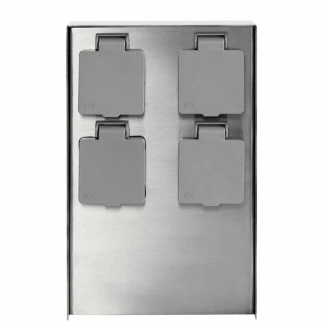 Grafner® Edelstahl Steckdosensäule Mit 4 Außensteckdosen Gartensteckdose Energiesäule 6 Grafner® Edelstahl Steckdosensäule Mit 4 Außensteckdosen Gartensteckdose Energiesäule – Bild 4