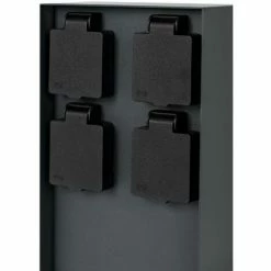 Grafner® Steckdosensäule Schwarz Mit 4 Außensteckdosen Edelstahl Gartensteckdose Energiesäule 10 Grafner® Steckdosensäule Schwarz Mit 4 Außensteckdosen Edelstahl Gartensteckdose Energiesäule -GRAFNER-shop 37535848 4