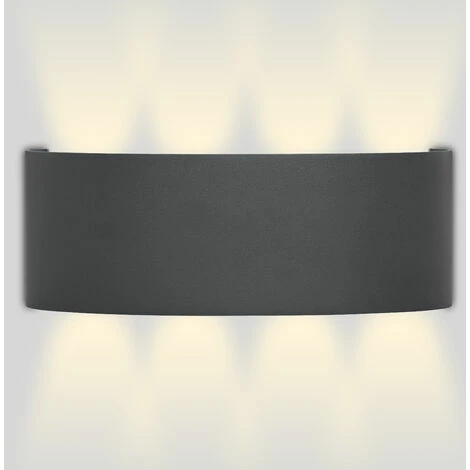 Grafner® LED Aluminium Wandlampe Up Down Außenleuchte Innenleuchte Modern WL10951 3 Grafner® LED Aluminium Wandlampe Up Down Außenleuchte Innenleuchte Modern WL10951