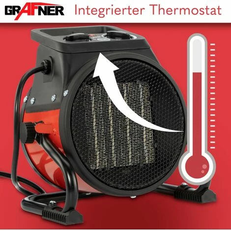Grafner® Elektroheizer Heizlüfter Bauheizer 2000 Watt Heizstrahler EH10933 Grafner® Elektroheizer Heizlüfter Bauheizer 2000 Watt Heizstrahler EH10933 -GRAFNER-shop 44111617 5