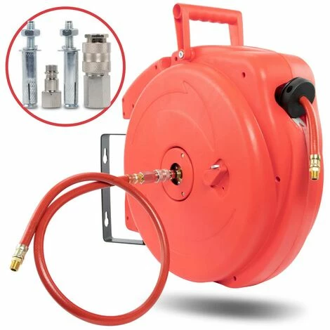 Grafner® Automatik Schlauchtrommel 20m Druckluft Schlauch Aufroller AS10932 4 Grafner® Automatik Schlauchtrommel 20m Druckluft Schlauch Aufroller AS10932 – Bild 2