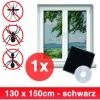 Grafner® Insektenschutz Fliegengitter Fenster 130x150cm Mit Klettband IS10909 Schwarz 2 Grafner® Insektenschutz Fliegengitter Fenster 130x150cm Mit Klettband IS10909 Schwarz -GRAFNER-shop 46678500 1