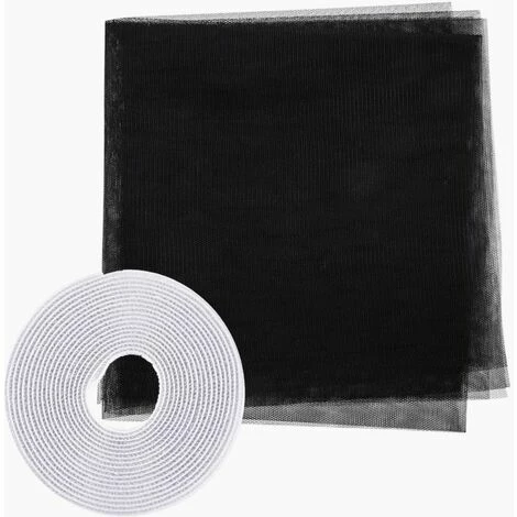 Grafner® Insektenschutz Fliegengitter Fenster 130x150cm Mit Klettband IS10909 Schwarz 5 Grafner® Insektenschutz Fliegengitter Fenster 130x150cm Mit Klettband IS10909 Schwarz – Bild 3