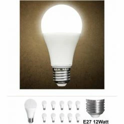 Grafner® LED Leuchtmittel E27 12 Watt 3000K Warmweiss Einzeln