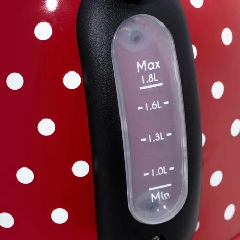 Grafner® Retro Wasserkocher Edelstahl In Verschiedenen Farben Rot Pünktchen 5 Grafner® Retro Wasserkocher Edelstahl In Verschiedenen Farben Rot Pünktchen – Bild 3