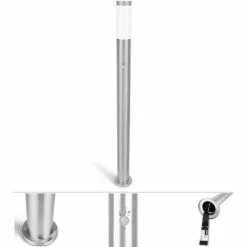 Grafner® 110cm Edelstahl Wegleuchte Mit Bewegungsmelder WL10191 Gartenlampe 2er Set