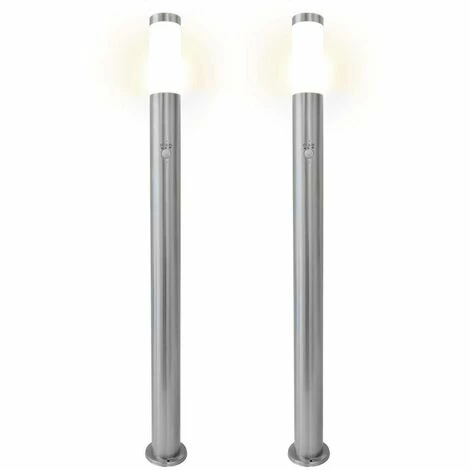 Grafner® 110cm Edelstahl Wegleuchte Mit Bewegungsmelder WL10191 Gartenlampe 2er Set 4 Grafner® 110cm Edelstahl Wegleuchte Mit Bewegungsmelder WL10191 Gartenlampe 2er Set – Bild 2