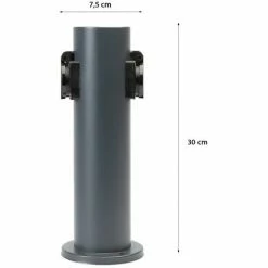 Grafner® Steckdosensäule Anthrazit Mit 2 Außensteckdosen Edelstahl Gartensteckdose Energiesäule 9 Grafner® Steckdosensäule Anthrazit Mit 2 Außensteckdosen Edelstahl Gartensteckdose Energiesäule -GRAFNER-shop 57721912 3