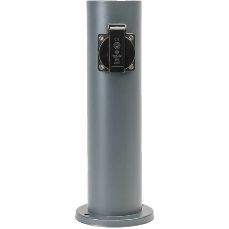 Grafner® Steckdosensäule Anthrazit Mit 2 Außensteckdosen Edelstahl Gartensteckdose Energiesäule 7 Grafner® Steckdosensäule Anthrazit Mit 2 Außensteckdosen Edelstahl Gartensteckdose Energiesäule – Bild 5