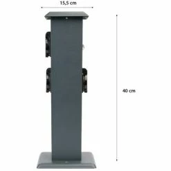 Grafner® Steckdosensäule Anthrazit Mit Dämmerungssensor Edelstahl Gartensteckdose Energiesäule 9 Grafner® Steckdosensäule Anthrazit Mit Dämmerungssensor Edelstahl Gartensteckdose Energiesäule -GRAFNER-shop 59272028 3