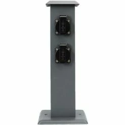 Grafner® Steckdosensäule Anthrazit Mit Dämmerungssensor Edelstahl Gartensteckdose Energiesäule 10 Grafner® Steckdosensäule Anthrazit Mit Dämmerungssensor Edelstahl Gartensteckdose Energiesäule -GRAFNER-shop 59272028 4