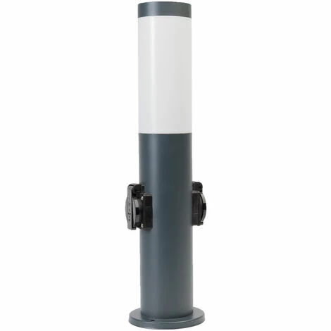 Grafner® Wegleuchte Mit 2 Außensteckdosen Anthrazit Gartenlampe 45 Cm 3 Grafner® Wegleuchte Mit 2 Außensteckdosen Anthrazit Gartenlampe 45 Cm
