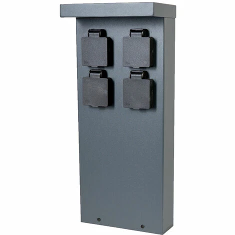 Grafner® Steckdosensäule Mit 4 Außensteckdosen Edelstahl Gartensteckdose Energiesäule 3 Grafner® Steckdosensäule Mit 4 Außensteckdosen Edelstahl Gartensteckdose Energiesäule