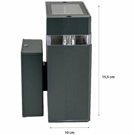 Grafner® LED Aluminium Wandlampe Außenleuchte Innenleuchte 5 Grafner® LED Aluminium Wandlampe Außenleuchte Innenleuchte – Bild 3