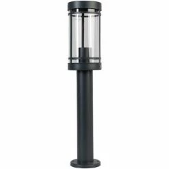 Grafner® Edelstahl Wegleuchte Gartenlampe 50cm Standleuchte Anthrazit