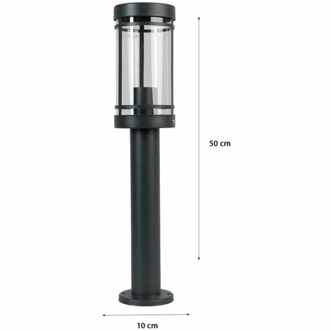 Grafner® Edelstahl Wegleuchte Gartenlampe 50cm Standleuchte Anthrazit 5 Grafner® Edelstahl Wegleuchte Gartenlampe 50cm Standleuchte Anthrazit – Bild 3