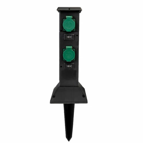 Grafner® Gartensteckdose Außensteckdose Schwarz 4 Fach Outdoor AS11017 3 Grafner® Gartensteckdose Außensteckdose Schwarz 4 Fach Outdoor AS11017