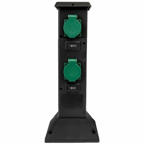 Grafner® Gartensteckdose Außensteckdose Schwarz 4 Fach Outdoor AS11017 5 Grafner® Gartensteckdose Außensteckdose Schwarz 4 Fach Outdoor AS11017 – Bild 3