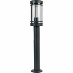 Grafner® Edelstahl Wegleuchte Gartenlampe 80cm Standleuchte Anthrazit