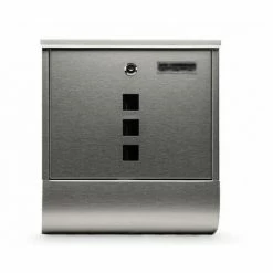 Grafner® Edelstahl Briefkasten Mit Zeitungsrolle Und 3 Sichtfenstern + Namensschild Postkasten 9 Grafner® Edelstahl Briefkasten Mit Zeitungsrolle Und 3 Sichtfenstern + Namensschild Postkasten -GRAFNER-shop 9991919 3