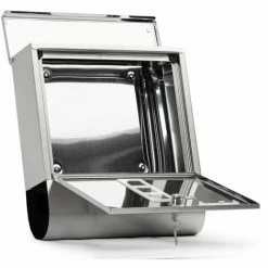 Grafner® Edelstahl Briefkasten Mit Zeitungsrolle Und 3 Sichtfenstern + Namensschild Postkasten 11 Grafner® Edelstahl Briefkasten Mit Zeitungsrolle Und 3 Sichtfenstern + Namensschild Postkasten -GRAFNER-shop 9991919 5