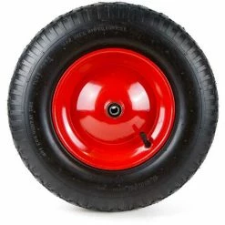 Grafner® Schubkarrenrad 4.80/4.00-8 PU Luftbereifung Metallfelge Mit Achse Schubkarrenreifen -GRAFNER-shop 9991978 4