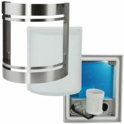 Grafner® Edelstahl Wandlampe 153SQE27 Wandleuchte WL10195 10 Grafner® Edelstahl Wandlampe 153SQE27 Wandleuchte WL10195 -GRAFNER-shop 9991986 4