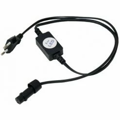 Grafner® Anschlusskabel Für LED Lichtschlauch Ø 13mm Inkl. Endkappe Stromadapter