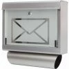 Grafner® Briefkasten Mit Zeitungsrolle Aus Edelstahl Und Glas Motiv Briefumschlag Postkasten 1 Grafner® Briefkasten Mit Zeitungsrolle Aus Edelstahl Und Glas Motiv Briefumschlag Postkasten -GRAFNER-shop 9992017 1