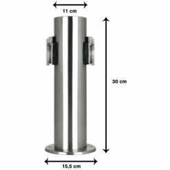 Grafner® Edelstahl Steckdosensäule Mit 2 Außensteckdosen Gartensteckdose Energiesäule 9 Grafner® Edelstahl Steckdosensäule Mit 2 Außensteckdosen Gartensteckdose Energiesäule -GRAFNER-shop 9992123 3