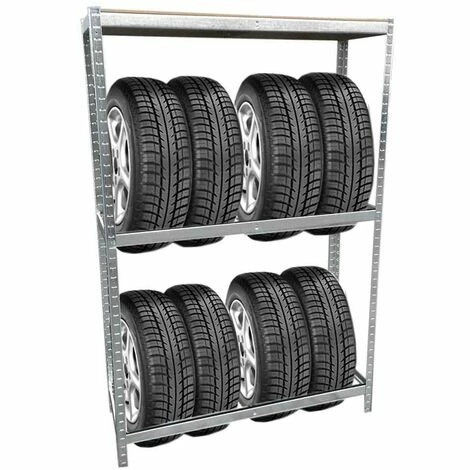 Grafner® Reifen Schwerlastregal 1,80m Werkstattregal 795kg Traglast Reifenregal Für 8 Reifen 7 Grafner® Reifen Schwerlastregal 1,80m Werkstattregal 795kg Traglast Reifenregal Für 8 Reifen – Bild 5