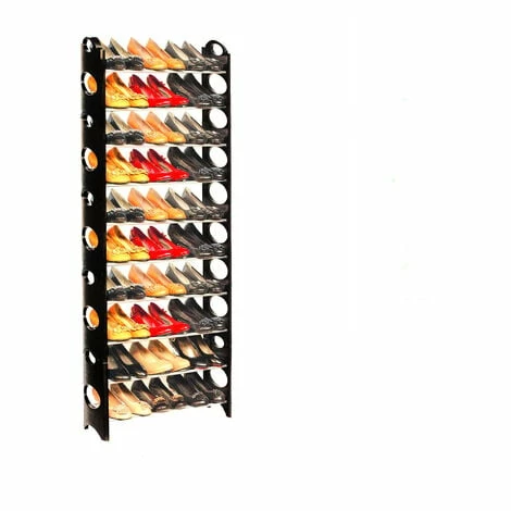 Grafner® Schuhregal Auf 10 Ebenen Für 30 Paar Schuhe Schuhständer Individuell Aufstellbar 2 Grafner® Schuhregal Auf 10 Ebenen Für 30 Paar Schuhe Schuhständer Individuell Aufstellbar