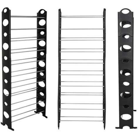 Grafner® Schuhregal Auf 10 Ebenen Für 30 Paar Schuhe Schuhständer Individuell Aufstellbar 3 Grafner® Schuhregal Auf 10 Ebenen Für 30 Paar Schuhe Schuhständer Individuell Aufstellbar – Bild 2