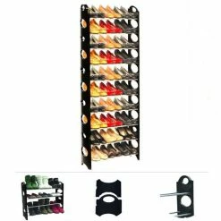 Grafner® Schuhregal Auf 10 Ebenen Für 30 Paar Schuhe Schuhständer Individuell Aufstellbar 8 Grafner® Schuhregal Auf 10 Ebenen Für 30 Paar Schuhe Schuhständer Individuell Aufstellbar -GRAFNER-shop 9992233 3