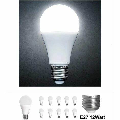 Grafner® LED Leuchtmittel E27 12 Watt 3000K Kaltweiss 10er Set Grafner® LED Leuchtmittel E27 12 Watt 3000K Kaltweiss 10er Set -GRAFNER-shop 9992501 1